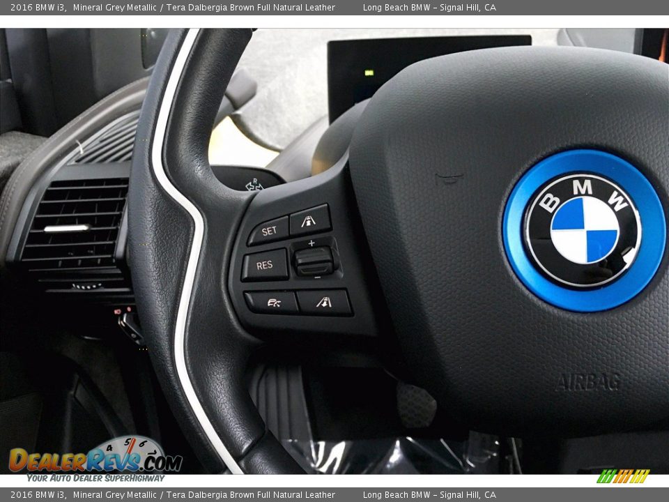 2016 BMW i3 Mineral Grey Metallic / Tera Dalbergia Brown Full Natural Leather Photo #18