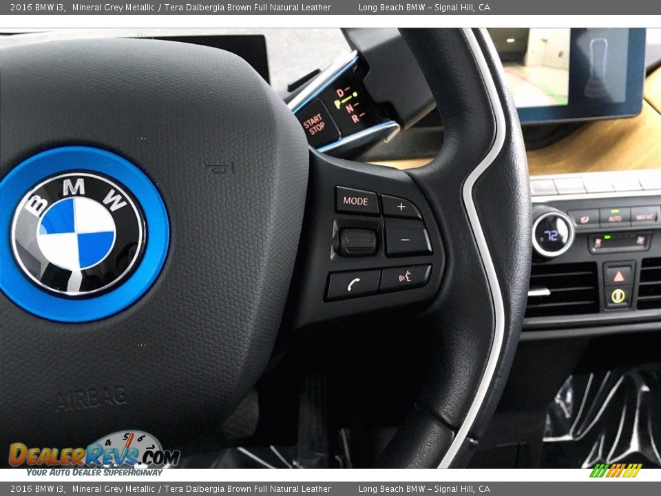 2016 BMW i3 Mineral Grey Metallic / Tera Dalbergia Brown Full Natural Leather Photo #19