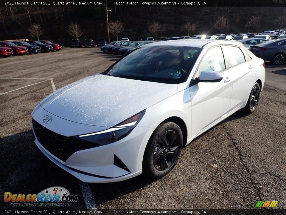 2021 Hyundai Elantra SEL Quartz White / Medium Gray Photo #5