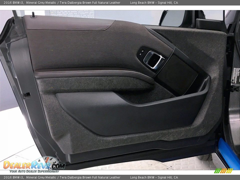 2016 BMW i3 Mineral Grey Metallic / Tera Dalbergia Brown Full Natural Leather Photo #23