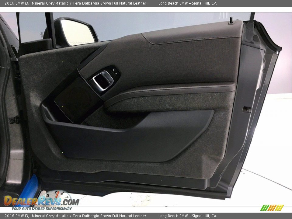 2016 BMW i3 Mineral Grey Metallic / Tera Dalbergia Brown Full Natural Leather Photo #24