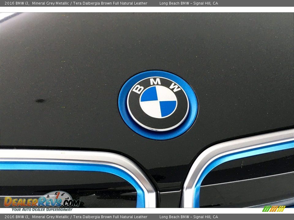 2016 BMW i3 Mineral Grey Metallic / Tera Dalbergia Brown Full Natural Leather Photo #31