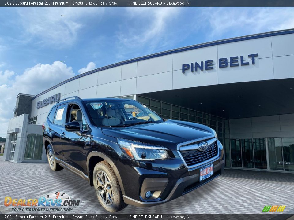 2021 Subaru Forester 2.5i Premium Crystal Black Silica / Gray Photo #1