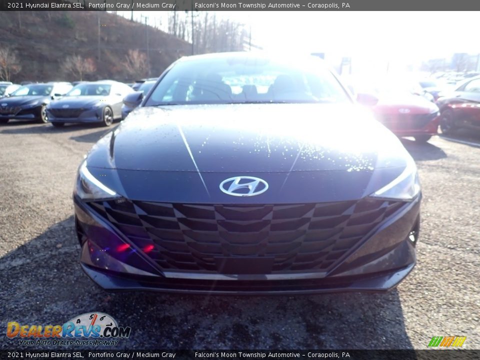 2021 Hyundai Elantra SEL Portofino Gray / Medium Gray Photo #4