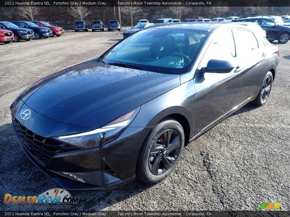 2021 Hyundai Elantra SEL Portofino Gray / Medium Gray Photo #5