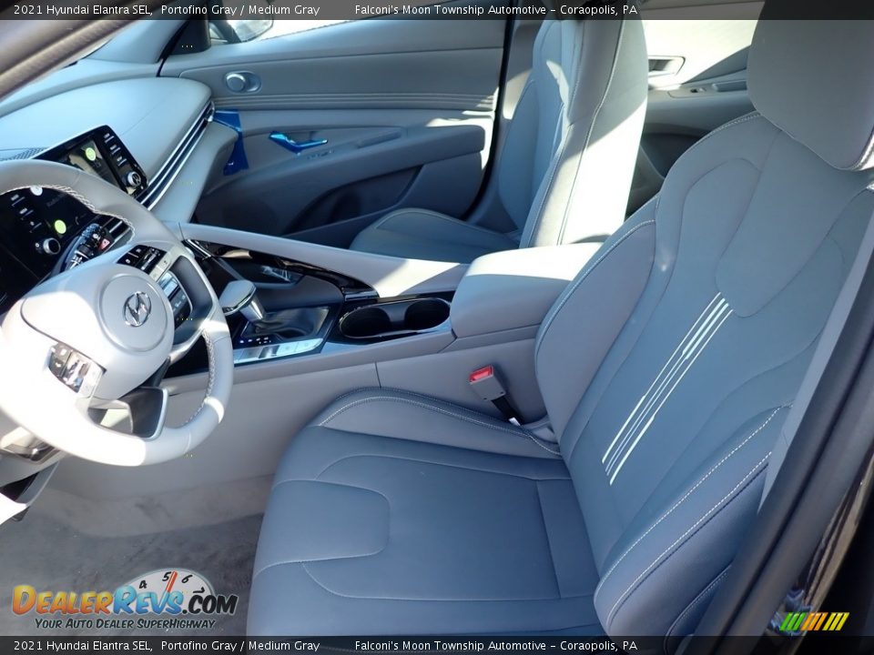 2021 Hyundai Elantra SEL Portofino Gray / Medium Gray Photo #11