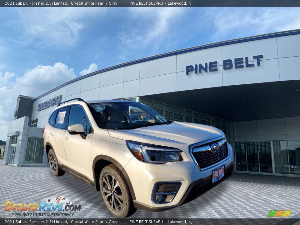 2021 Subaru Forester 2.5i Limited Crystal White Pearl / Gray Photo #1
