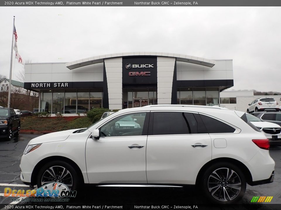 2020 Acura MDX Technology AWD Platinum White Pearl / Parchment Photo #1