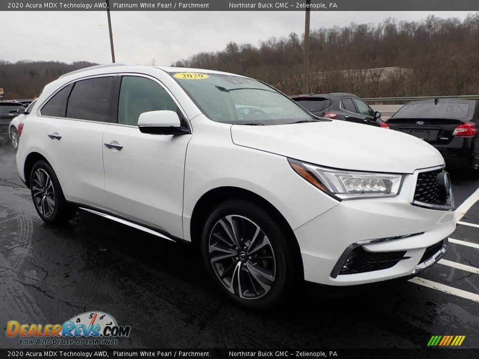 2020 Acura MDX Technology AWD Platinum White Pearl / Parchment Photo #4