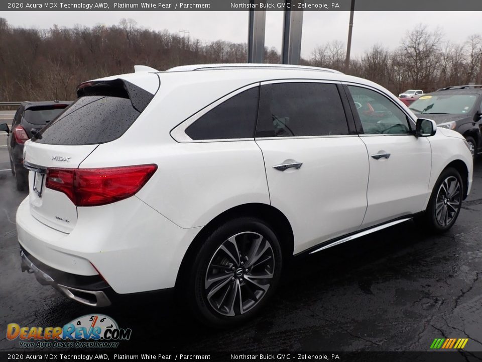2020 Acura MDX Technology AWD Platinum White Pearl / Parchment Photo #8
