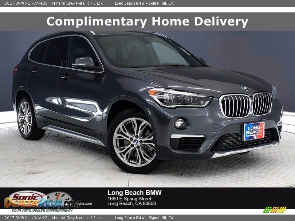 2017 BMW X1 xDrive28i Mineral Grey Metallic / Black Photo #1