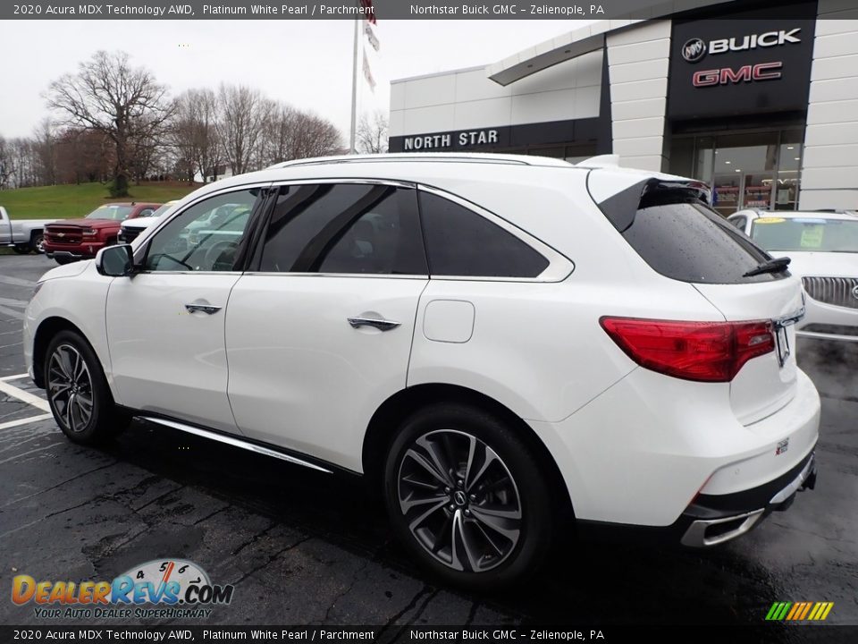 2020 Acura MDX Technology AWD Platinum White Pearl / Parchment Photo #12