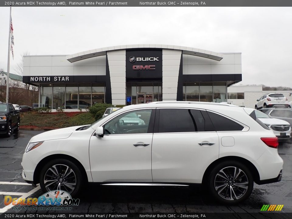 2020 Acura MDX Technology AWD Platinum White Pearl / Parchment Photo #13