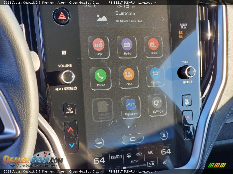 2021 Subaru Outback 2.5i Premium Autumn Green Metallic / Gray Photo #14