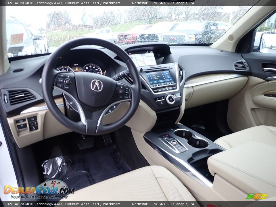 2020 Acura MDX Technology AWD Platinum White Pearl / Parchment Photo #19