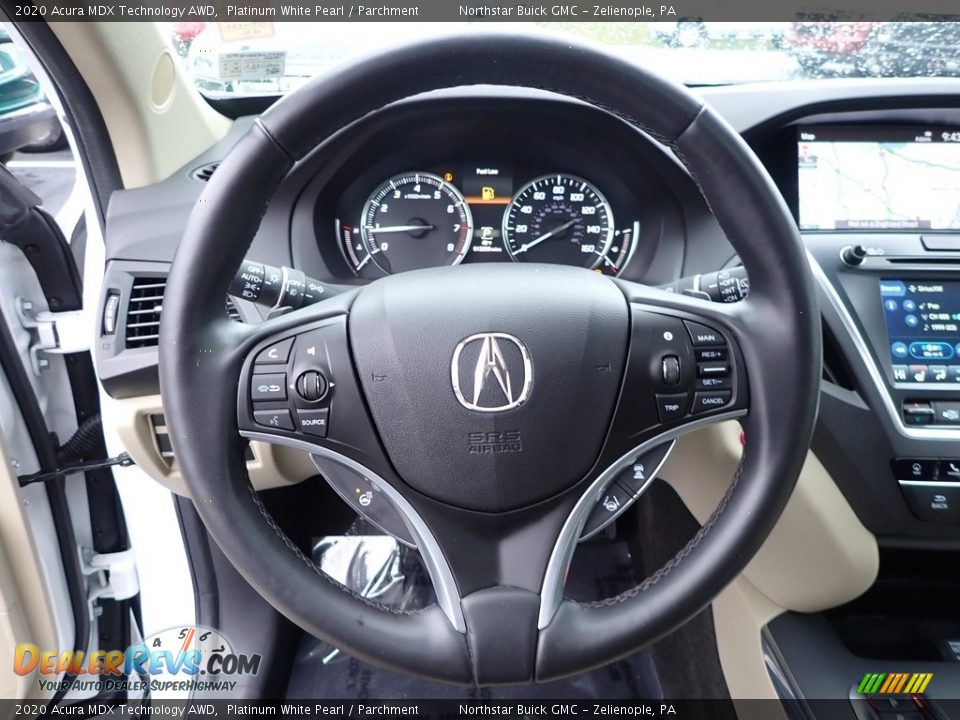 2020 Acura MDX Technology AWD Platinum White Pearl / Parchment Photo #22
