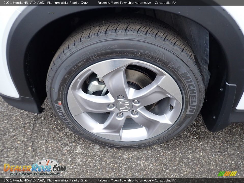 2021 Honda HR-V LX AWD Platinum White Pearl / Gray Photo #2