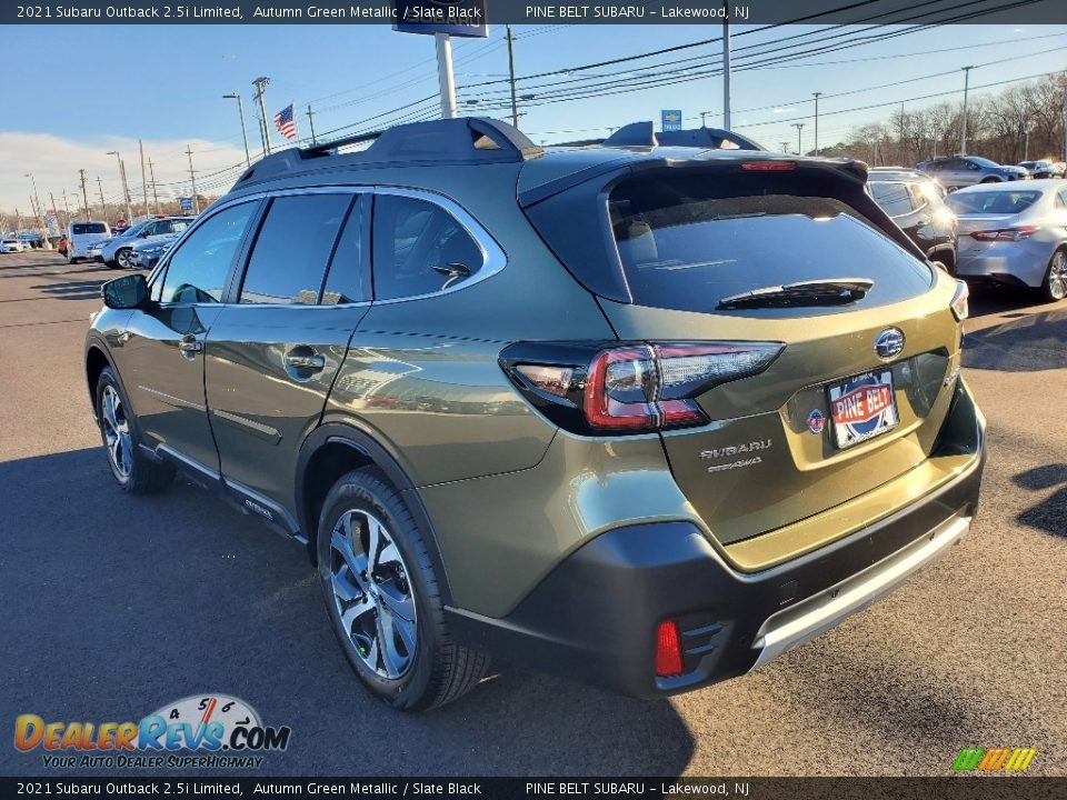 2021 Subaru Outback 2.5i Limited Autumn Green Metallic / Slate Black Photo #4