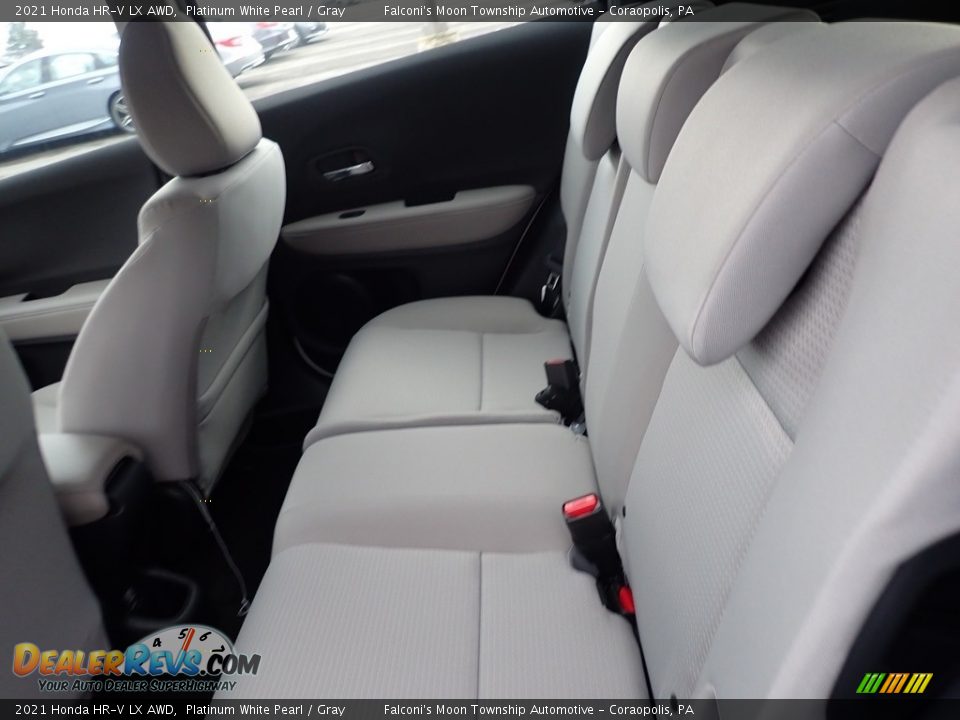 2021 Honda HR-V LX AWD Platinum White Pearl / Gray Photo #10