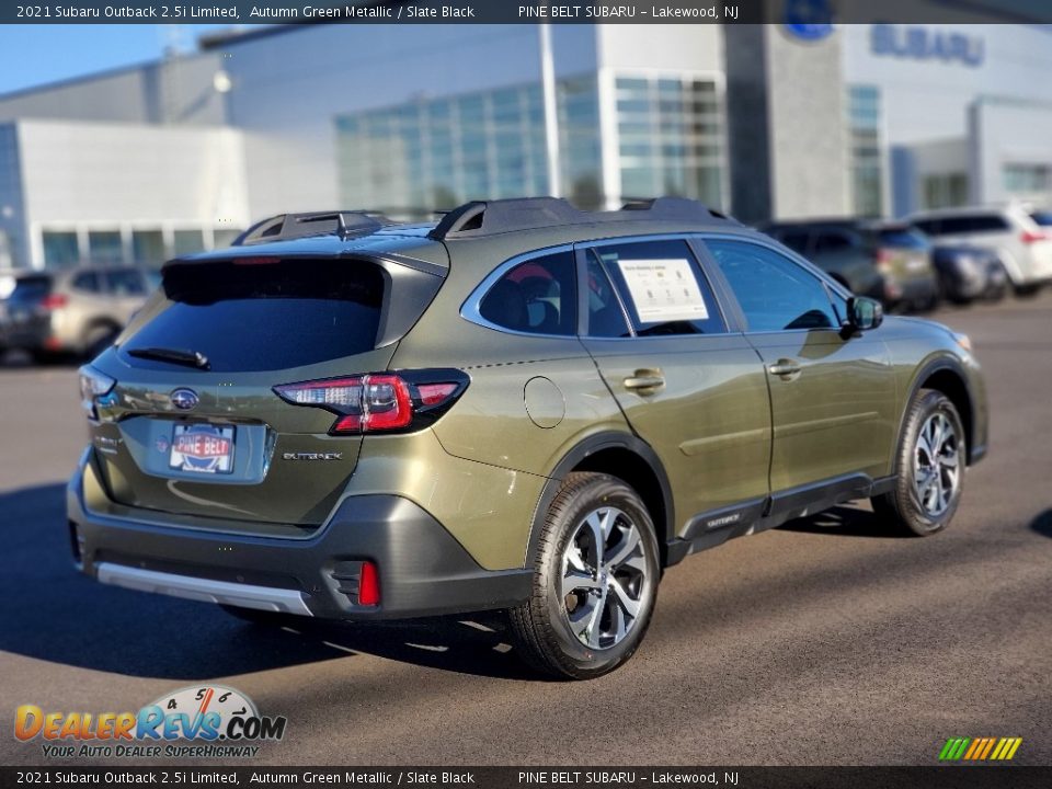 2021 Subaru Outback 2.5i Limited Autumn Green Metallic / Slate Black Photo #7