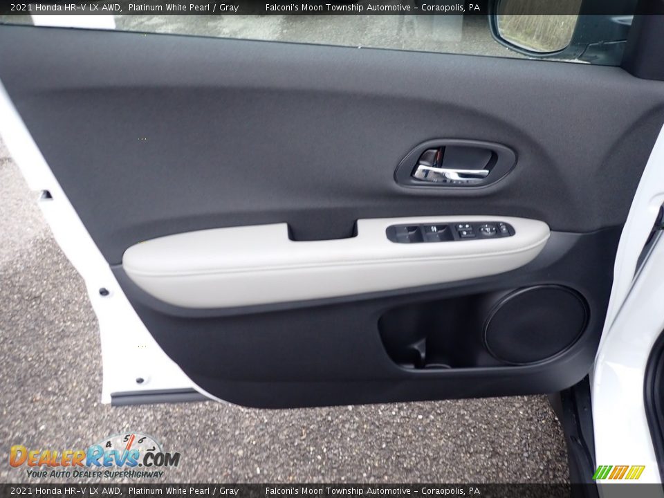 2021 Honda HR-V LX AWD Platinum White Pearl / Gray Photo #12
