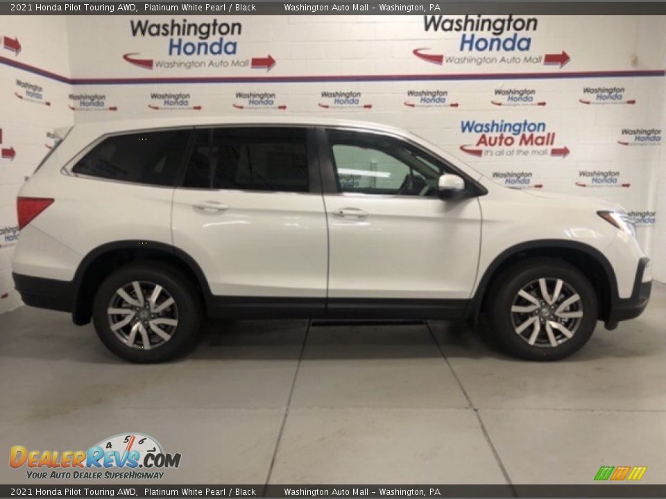 2021 Honda Pilot Touring AWD Platinum White Pearl / Black Photo #1