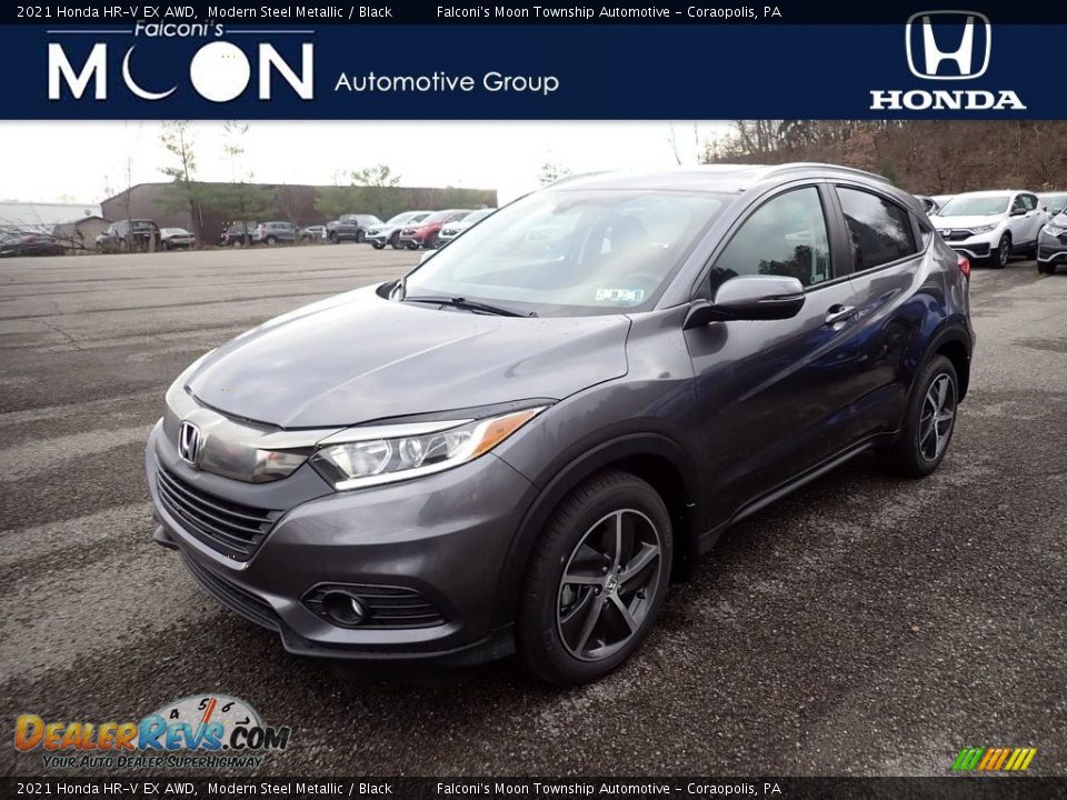 2021 Honda HR-V EX AWD Modern Steel Metallic / Black Photo #1