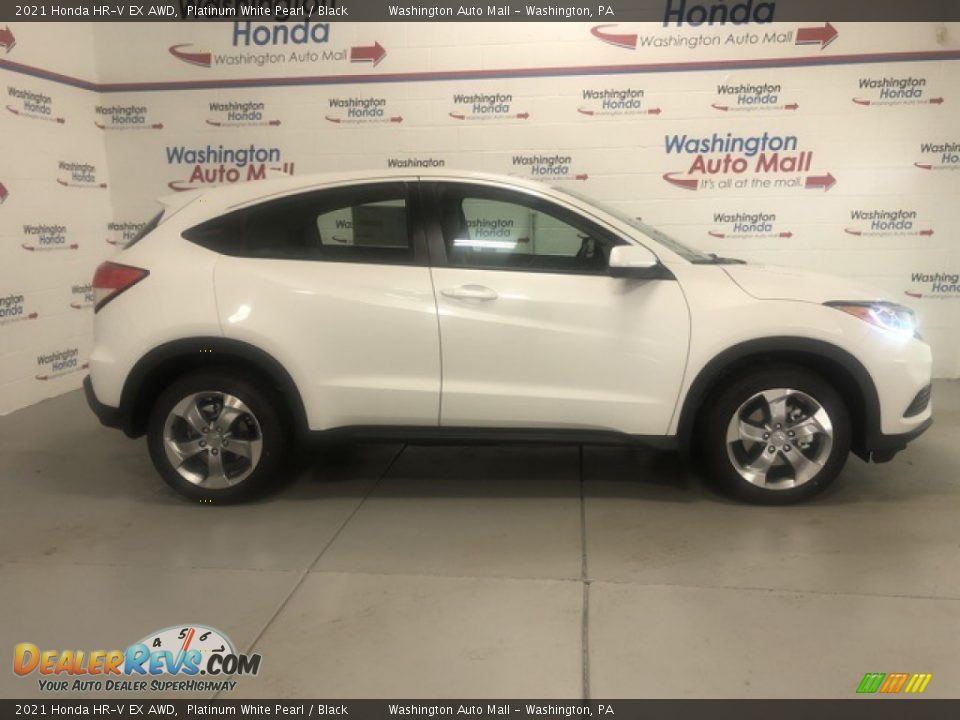 2021 Honda HR-V EX AWD Platinum White Pearl / Black Photo #1