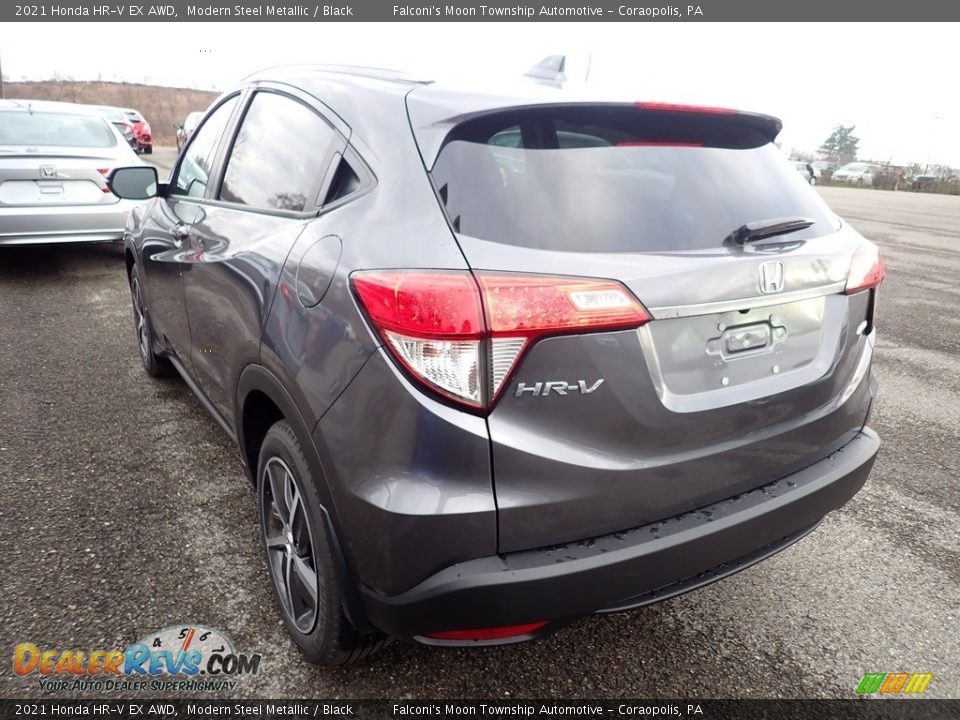 2021 Honda HR-V EX AWD Modern Steel Metallic / Black Photo #3