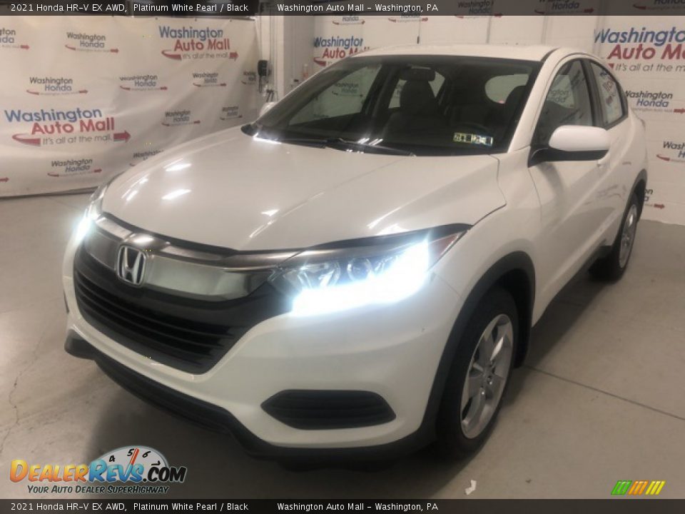 2021 Honda HR-V EX AWD Platinum White Pearl / Black Photo #3