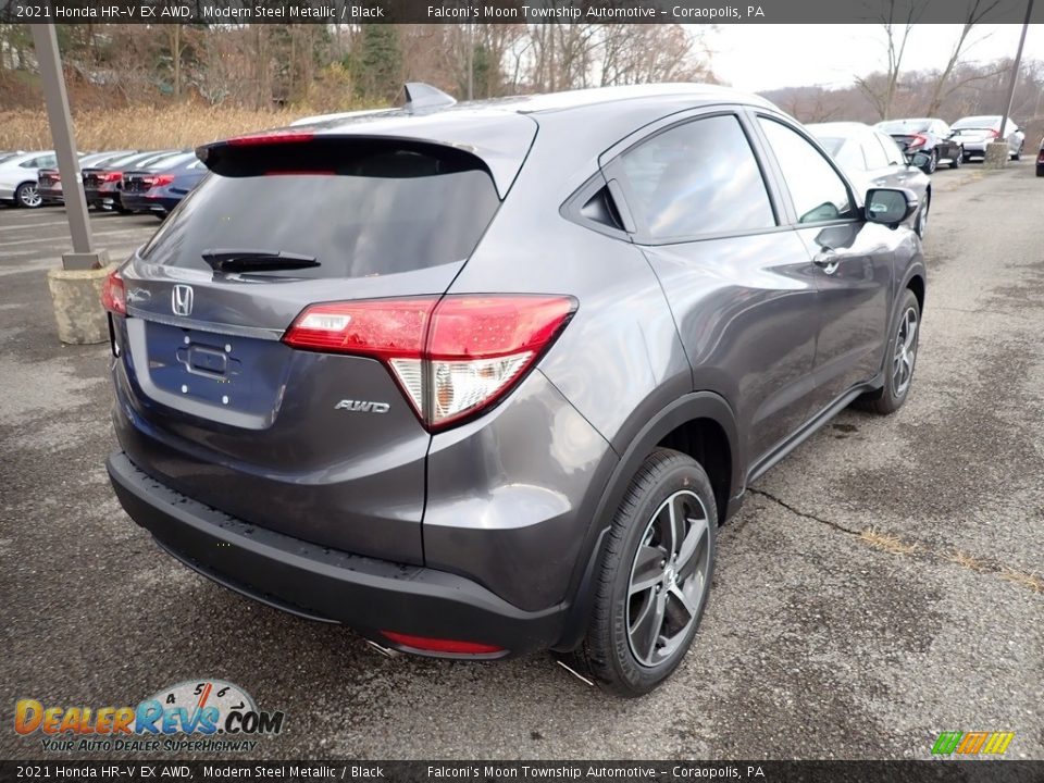 2021 Honda HR-V EX AWD Modern Steel Metallic / Black Photo #5