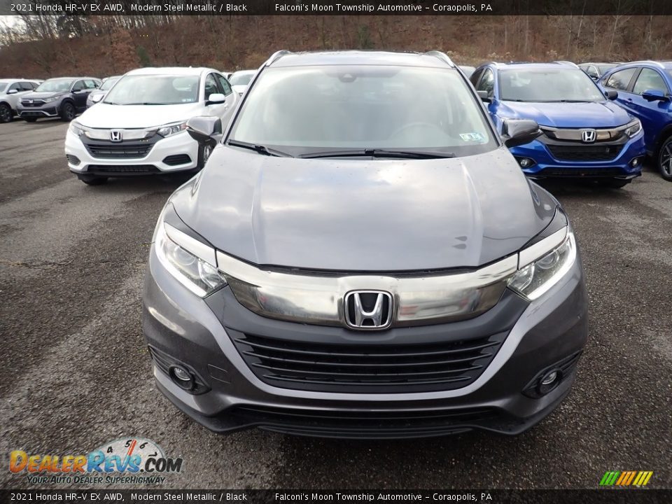 2021 Honda HR-V EX AWD Modern Steel Metallic / Black Photo #7