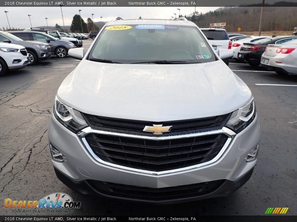 2018 Chevrolet Equinox LT AWD Silver Ice Metallic / Jet Black Photo #3