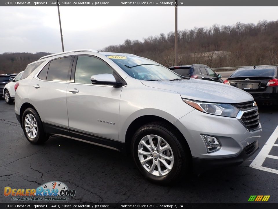 2018 Chevrolet Equinox LT AWD Silver Ice Metallic / Jet Black Photo #4