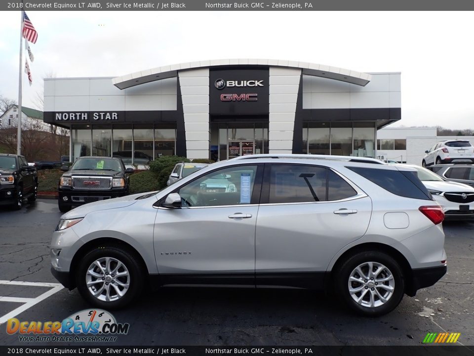 2018 Chevrolet Equinox LT AWD Silver Ice Metallic / Jet Black Photo #13