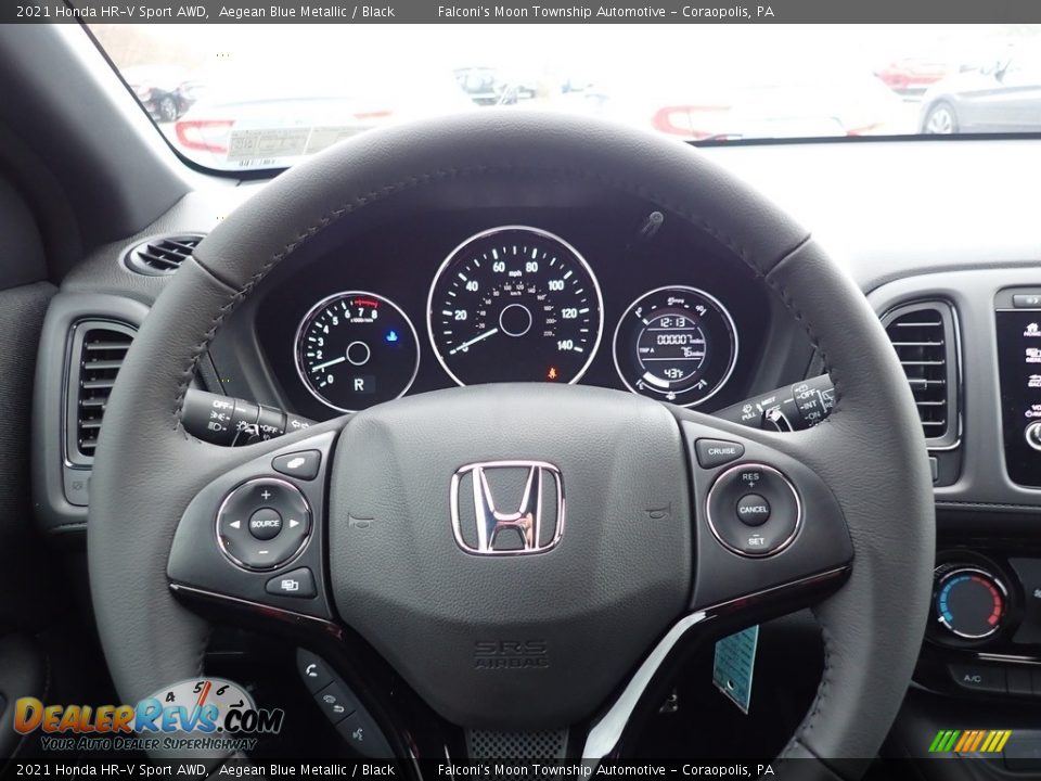 2021 Honda HR-V Sport AWD Aegean Blue Metallic / Black Photo #15