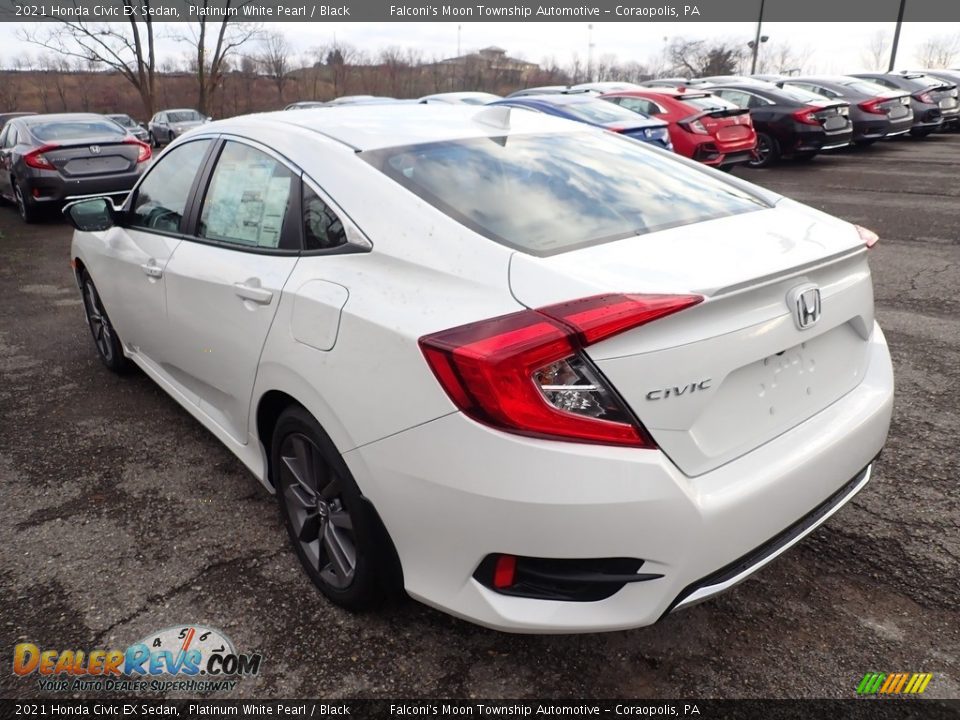 2021 Honda Civic EX Sedan Platinum White Pearl / Black Photo #2