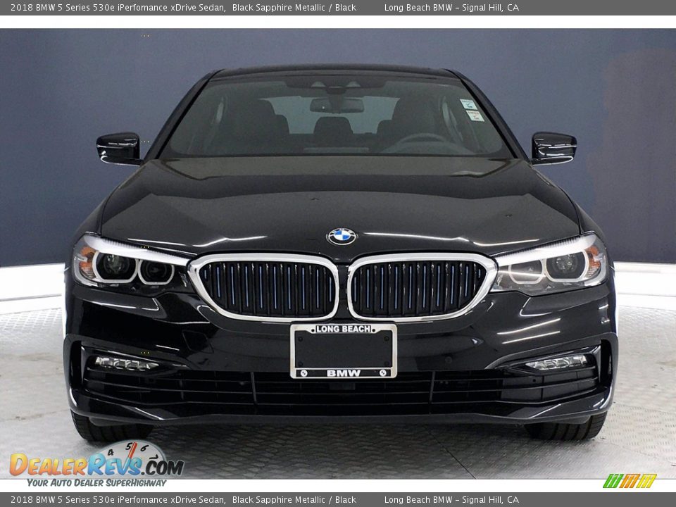 2018 BMW 5 Series 530e iPerfomance xDrive Sedan Black Sapphire Metallic / Black Photo #2