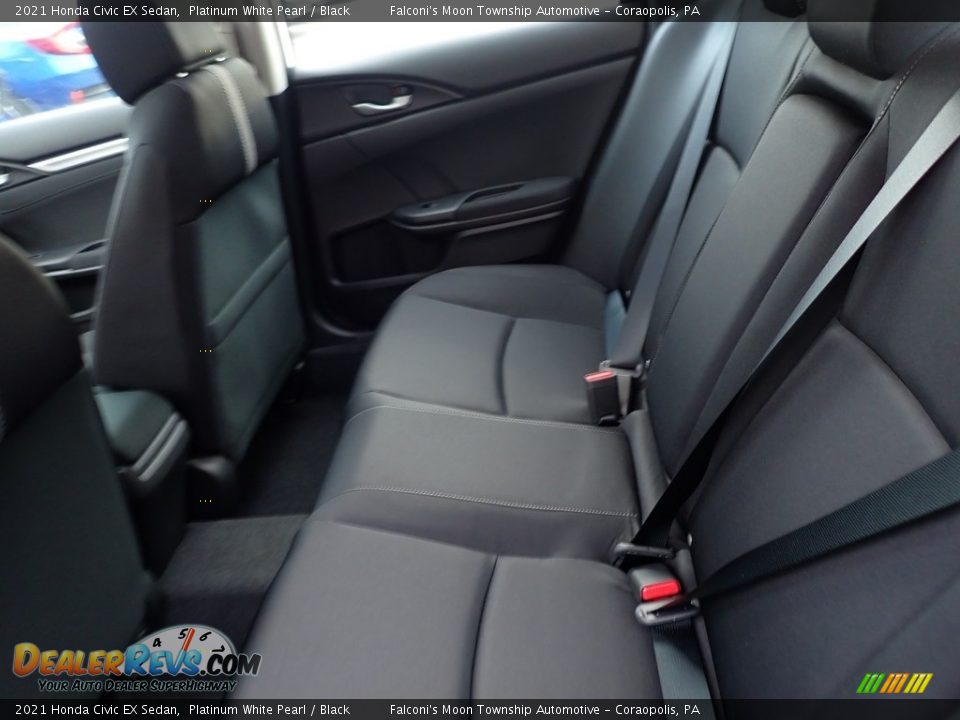 2021 Honda Civic EX Sedan Platinum White Pearl / Black Photo #9