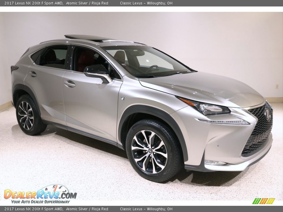 2017 Lexus NX 200t F Sport AWD Atomic Silver / Rioja Red Photo #1