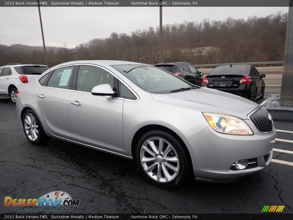 2013 Buick Verano FWD Quicksilver Metallic / Medium Titanium Photo #4