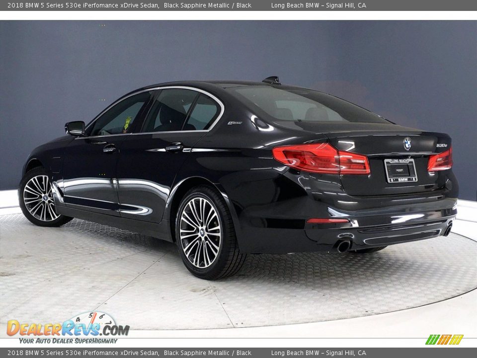 2018 BMW 5 Series 530e iPerfomance xDrive Sedan Black Sapphire Metallic / Black Photo #10