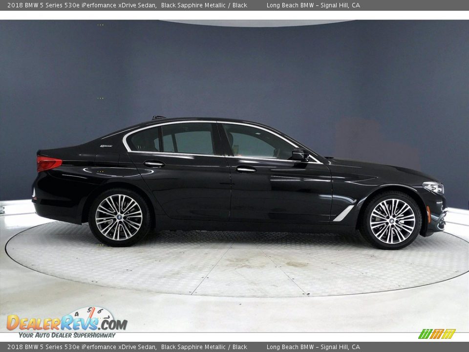 2018 BMW 5 Series 530e iPerfomance xDrive Sedan Black Sapphire Metallic / Black Photo #14