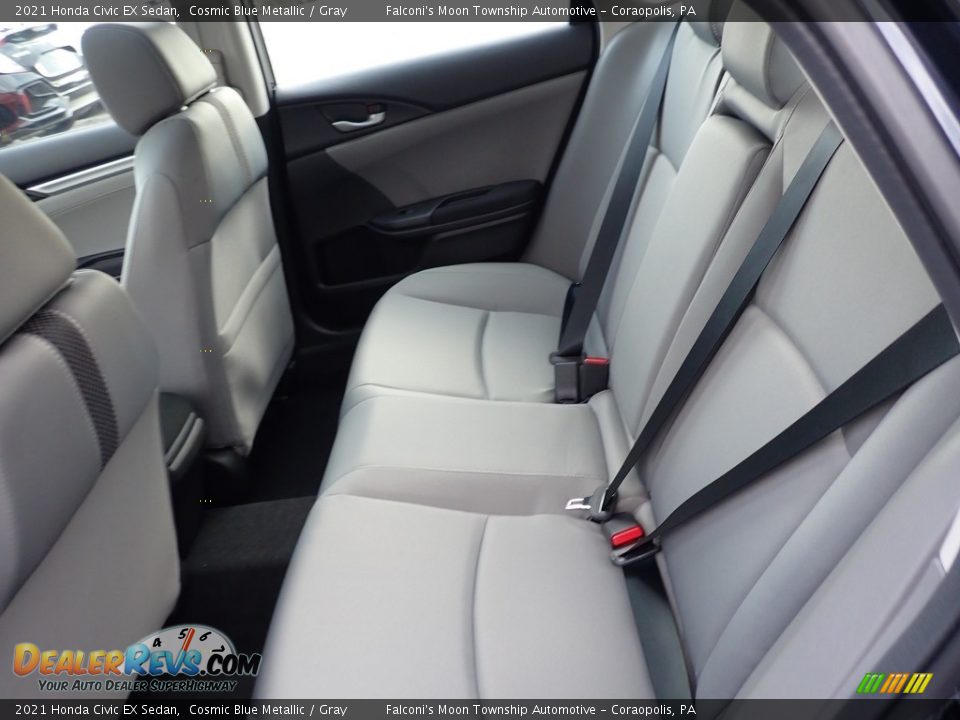 2021 Honda Civic EX Sedan Cosmic Blue Metallic / Gray Photo #9