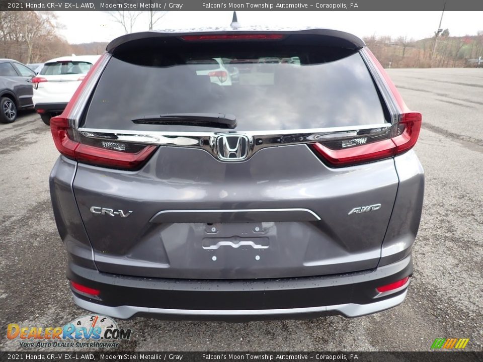 2021 Honda CR-V EX-L AWD Modern Steel Metallic / Gray Photo #4