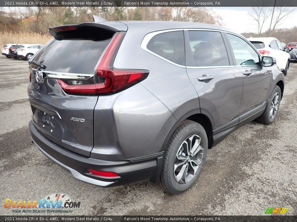 2021 Honda CR-V EX-L AWD Modern Steel Metallic / Gray Photo #5