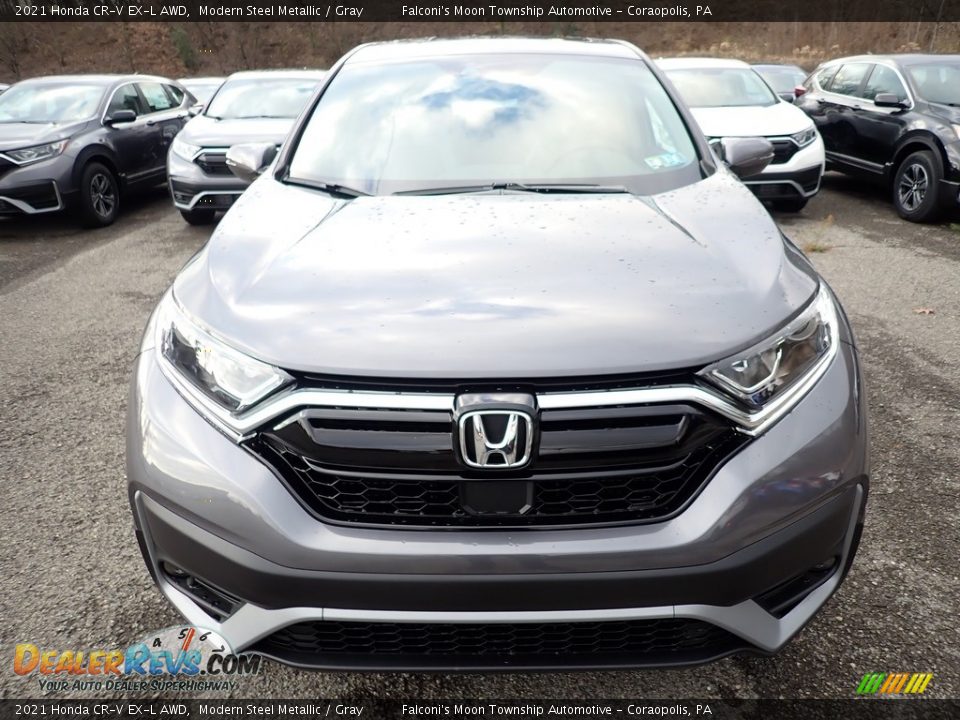 2021 Honda CR-V EX-L AWD Modern Steel Metallic / Gray Photo #7