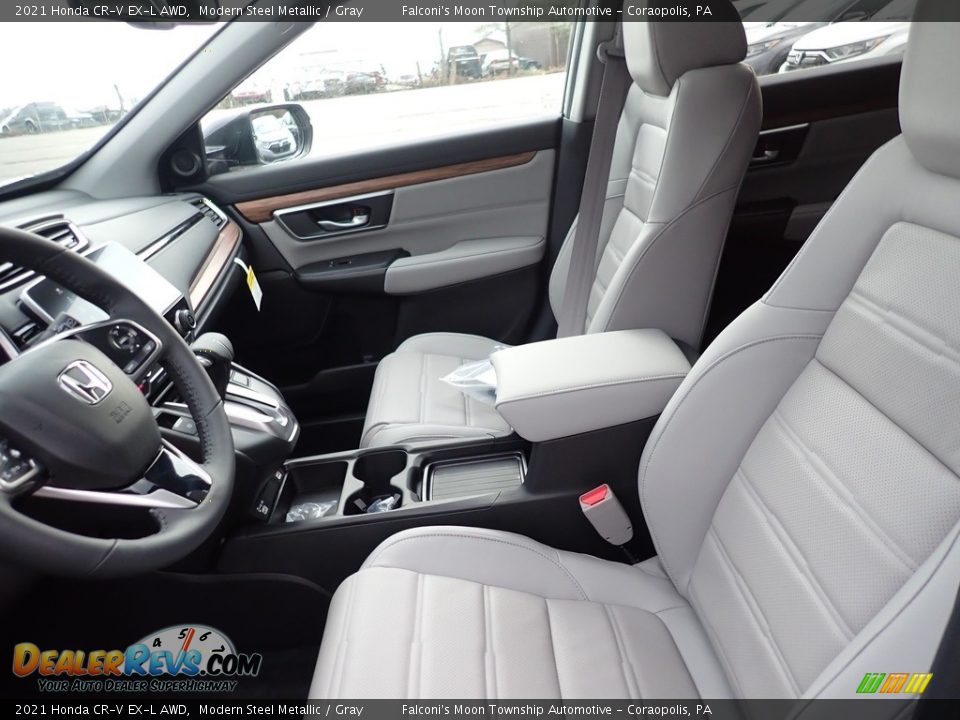 2021 Honda CR-V EX-L AWD Modern Steel Metallic / Gray Photo #8