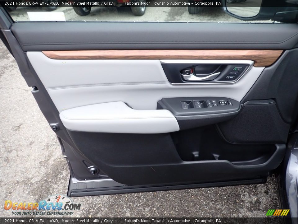 2021 Honda CR-V EX-L AWD Modern Steel Metallic / Gray Photo #11