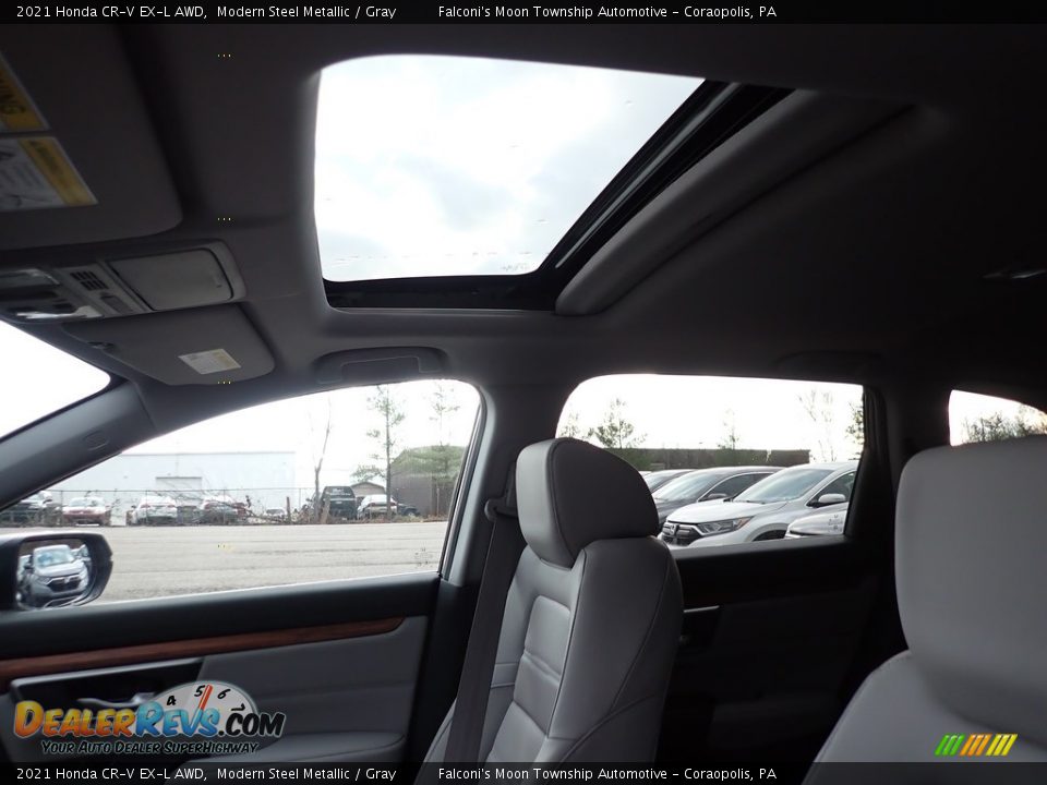 2021 Honda CR-V EX-L AWD Modern Steel Metallic / Gray Photo #13